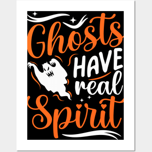 Ghosts Have Real Spirit Halloween Costume Posters and Art